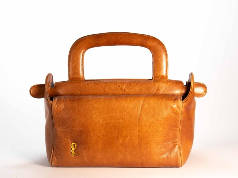Borsa vintage Roberta di Camerino a Mano in pelle di Vitello Stile Doctor
