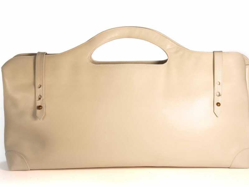 Borsa vintage Roberta di Camerino a Mano in pelle Bianca