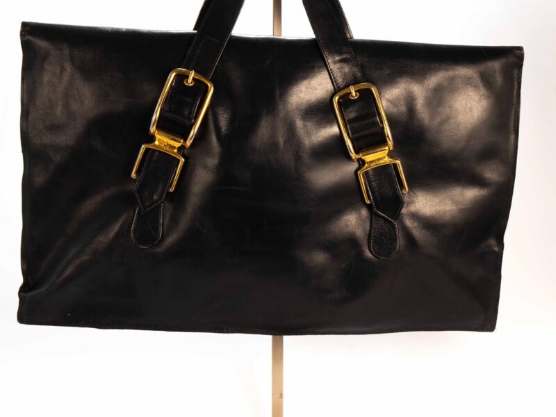 Borsa vintage Roberta di Camerino a Mano in pelle Blu